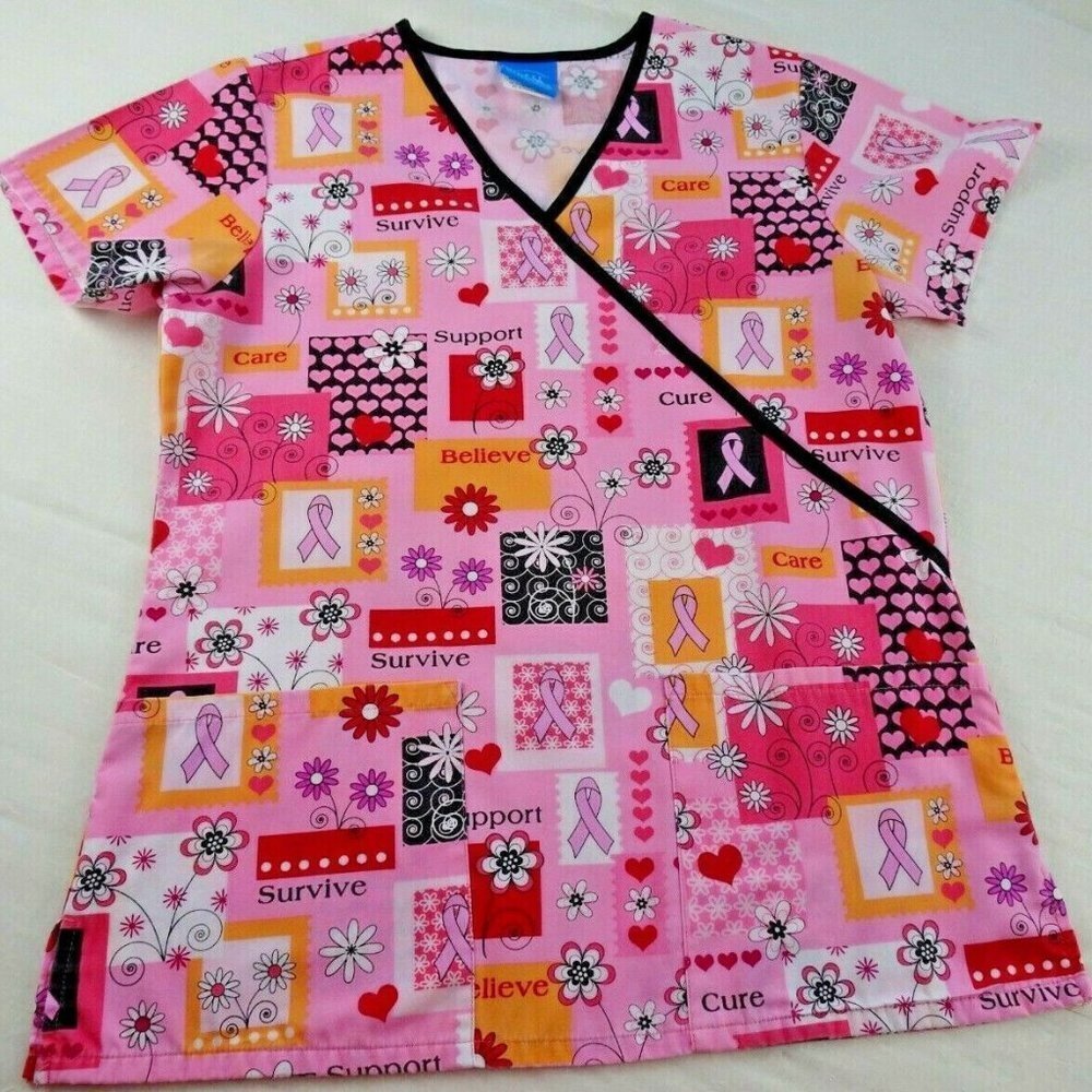 HQ Pink and Multicolor Patchwork Women's Blouse